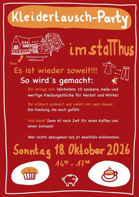 Kleidertauschparty ab 14 Uhr